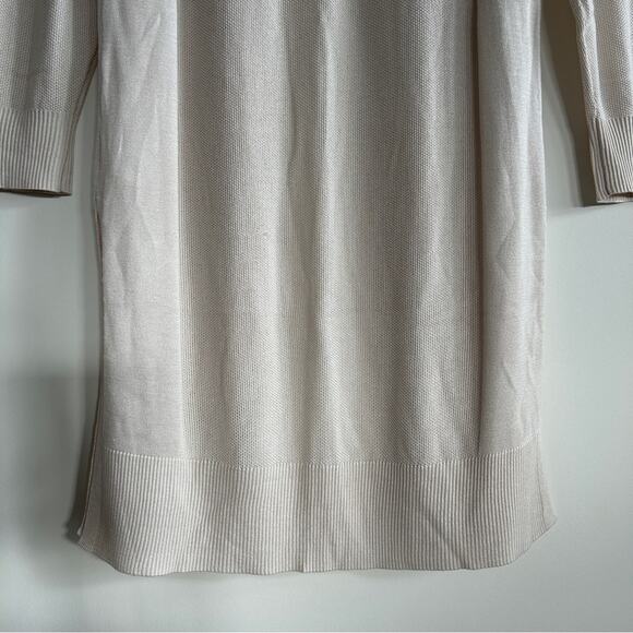 ✨ Prologue Mushroom/Cream Long Sleeve Lightweight Knit Open Cardigan Size Medium - Picture 8 of 11